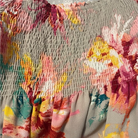 Emma & Michele Pink Sundress with Ruffled Flutter Sleeves - Picture 4 of 7